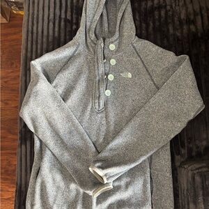The North Face Heather Gray Hooded Sweatshirt